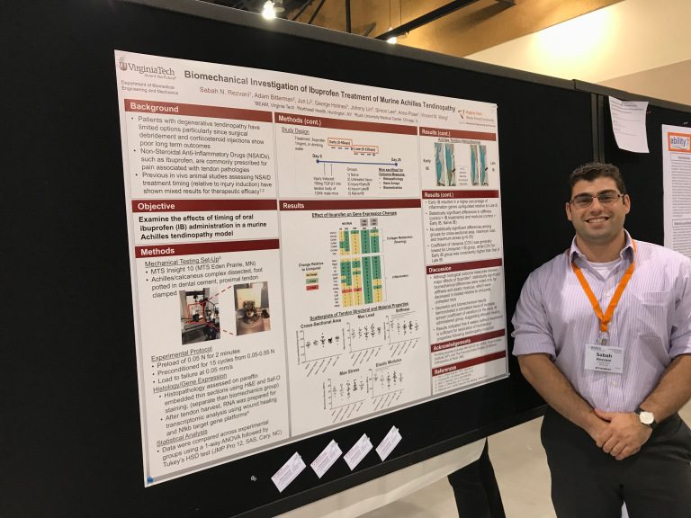 [10-14-2017] Sabah presenting his poster at the BMES conference in Phoenix